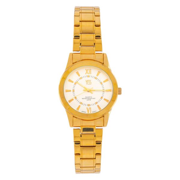 Reloj de mujer diseño casual color dorado Yess