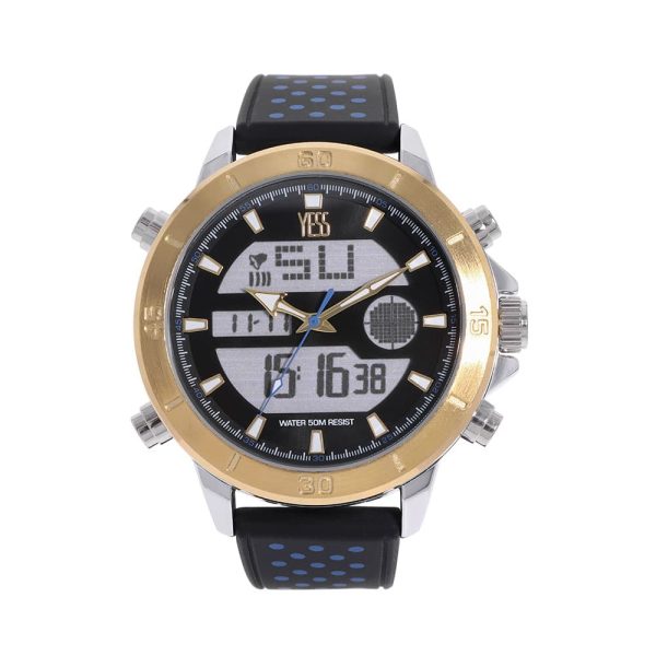 Reloj de hombre deportivo digital de caja alloy Yess Watches. Relojes deportivos Digitales, diseñados para todo deporte. Deportivo de Pulso con Puntos Amarillos.  (D22057M-01) Deportivo de Pulso con Puntos Celestes.     (D22057M-02) Deportivo de Pulso con Puntos Rojo.           (D22057M-03) Deportivo de Pulso con Puntos Verdes.       (D22057M-04) Deportivo de Pulso con Puntos Azul.           (D22057M-05) Marca: Yess Watches - Garantía de 1 Año. Información Relojes Yess Watches.